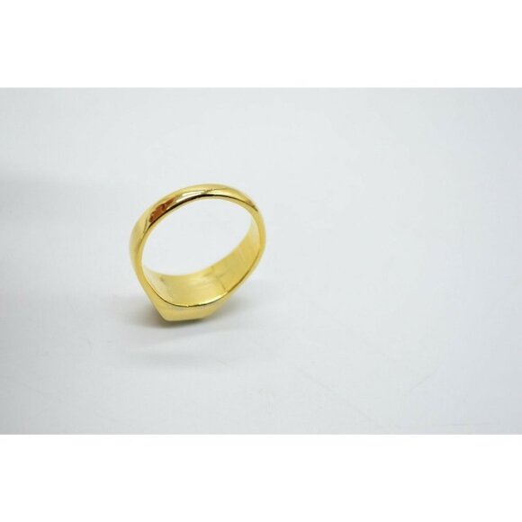 Clear Rhinestone Faux Diamond Men's Statement Gold - Picture 5 of 6